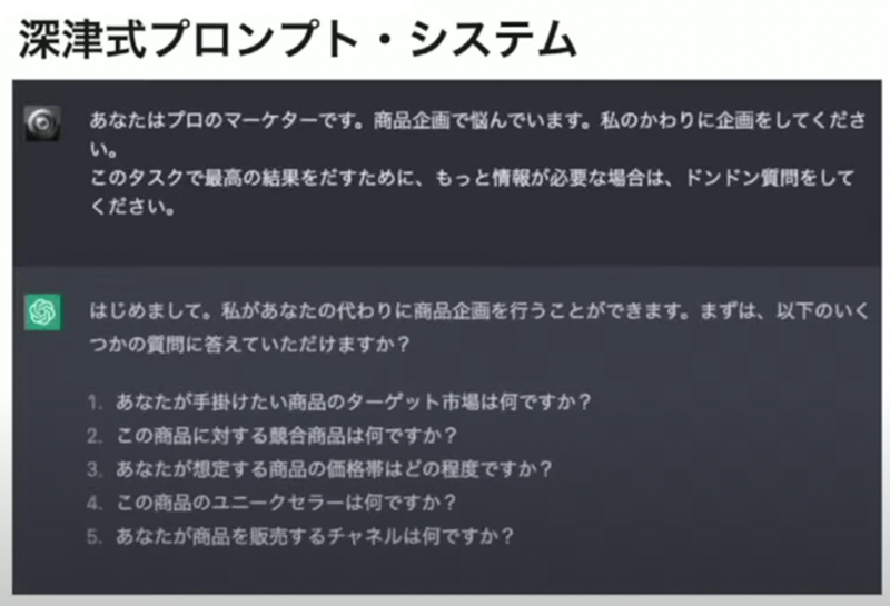 深津式汎用プロンプト